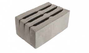 Шестипустотный бетонный блок